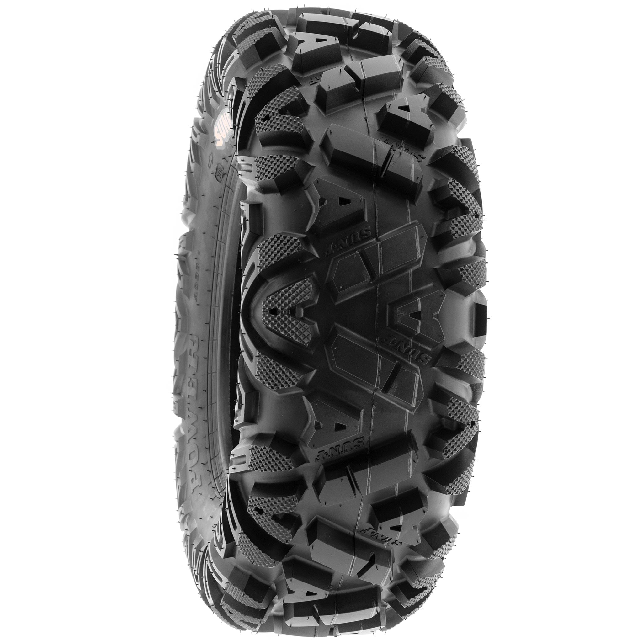 SunF All Terrain ATV UTV Tires 25x8-12 and 25x10-12 6 PR A033 (Complete Full Set of 4)