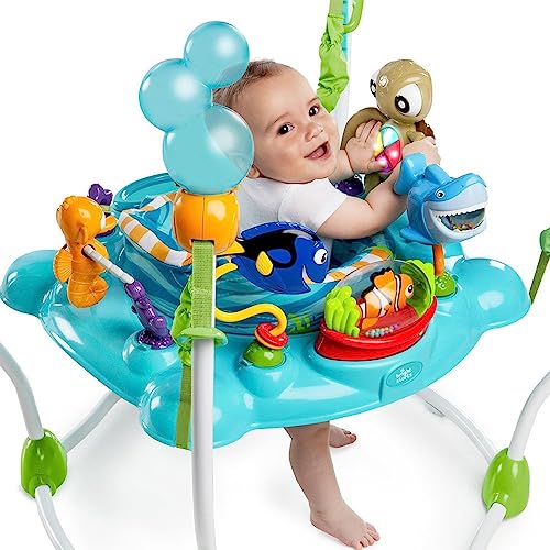 Bright Starts Disney Baby Finding Nemo Activity Center Jumper with Interactive Toys, 360�� Seat, Adjustable Positions