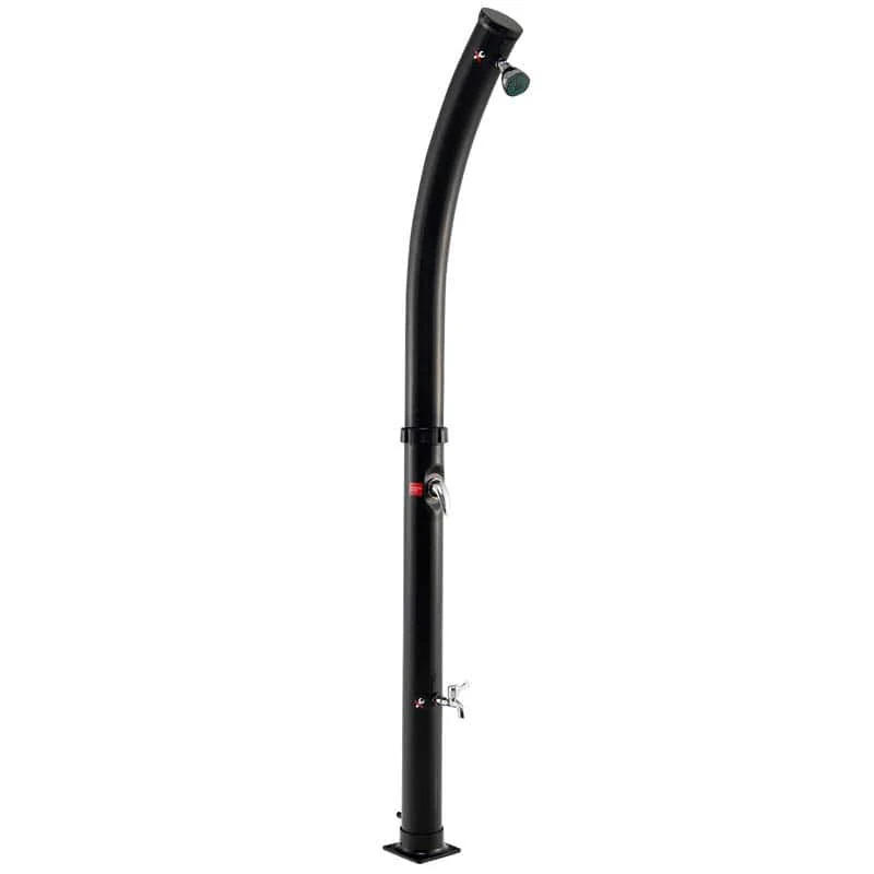 7.2 FT 5.3 Gallon Outdoor Solar-Heated Shower with 360�� Rotating Shower Head & Foot Shower for Poolside Beach