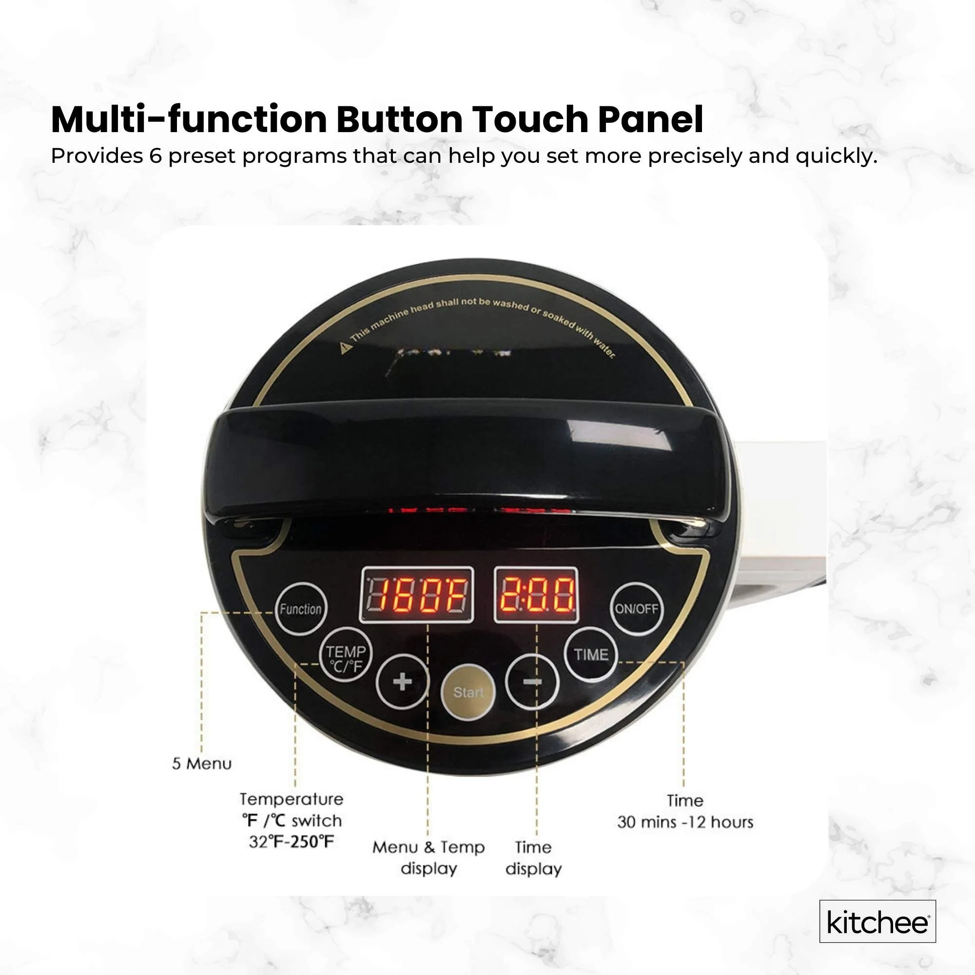 Kitchee Electric Butter Oil Herbal Infuser & Extractor + Decarboxylator Machine