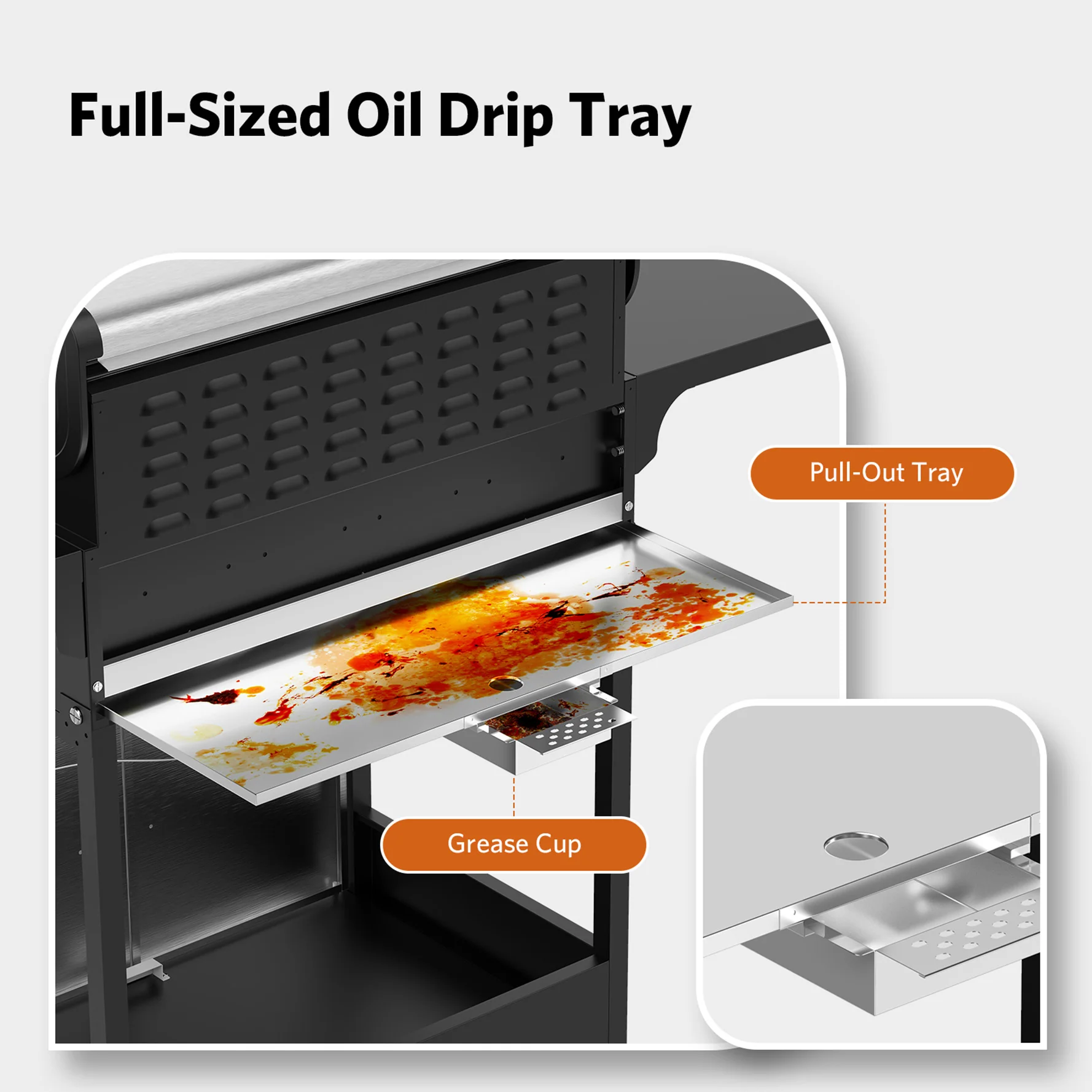 3+1/4+1 Burner Freestanding Propane Gas Grill With Side Burner And Cabinet