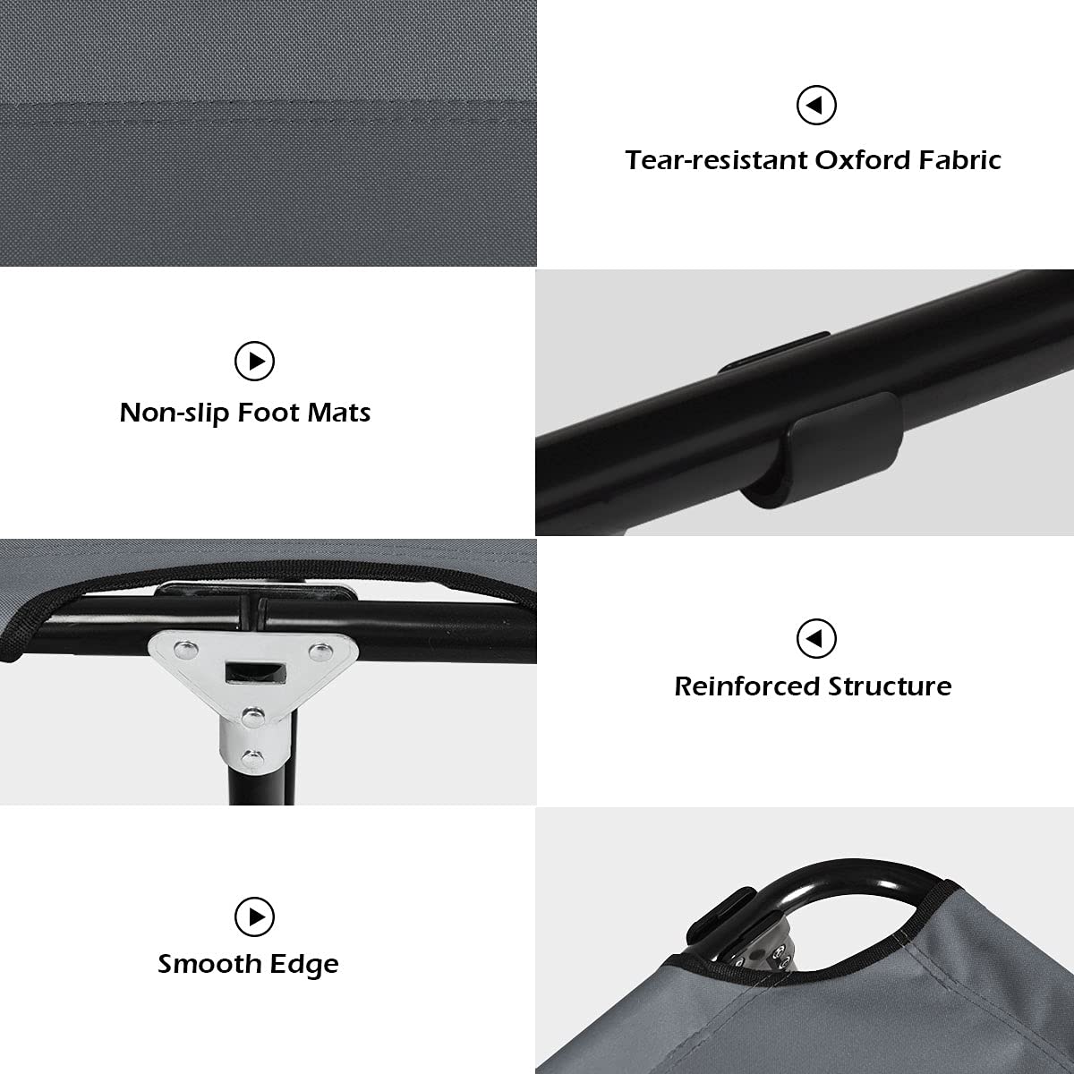 Folding Camping Cot, Heavy Duty Collapsible Foldable Bed
