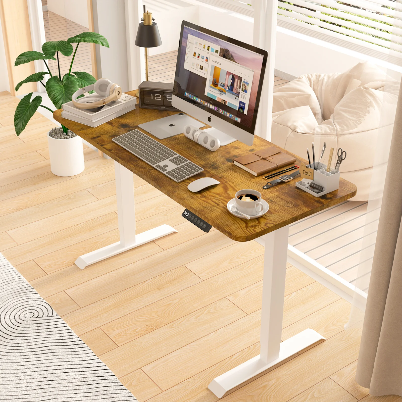 Adjustable Height Electric Standing Desk 120cm