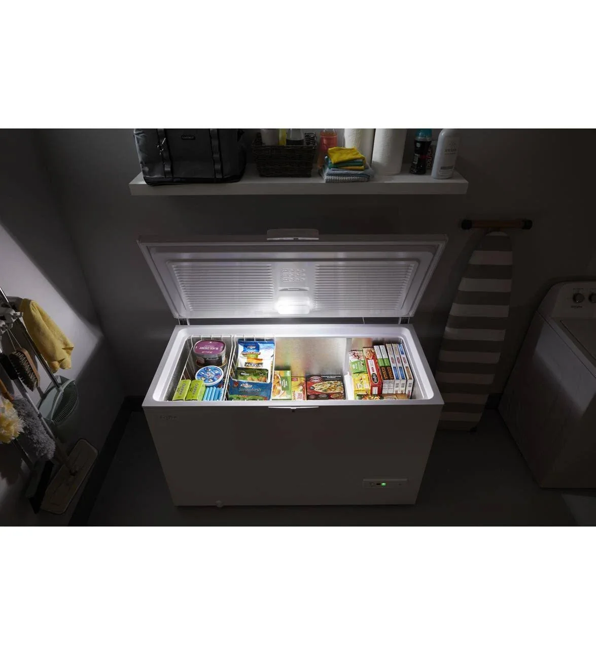 Whirlpool 16-cu ft Convertible Chest Freezer to Refrigerator with Baskets - White | WZC5116LW