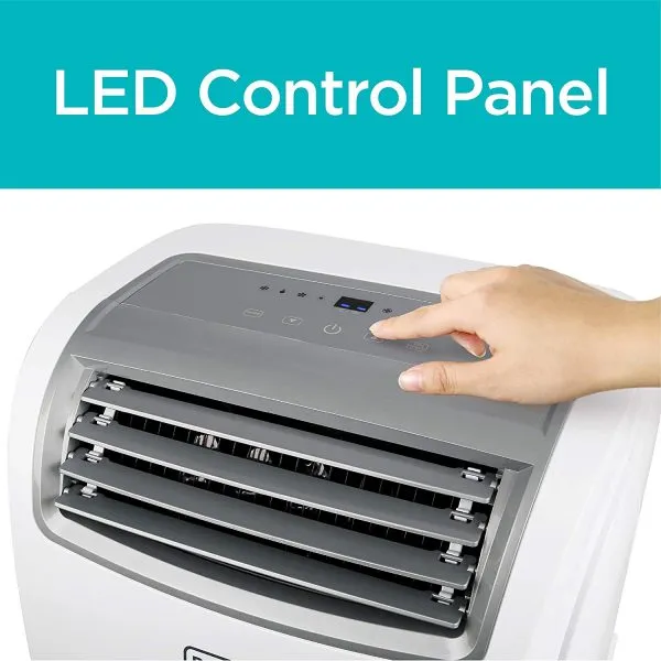 14,000 BTU Portable Air Conditioner with Heat and Remote Control, White