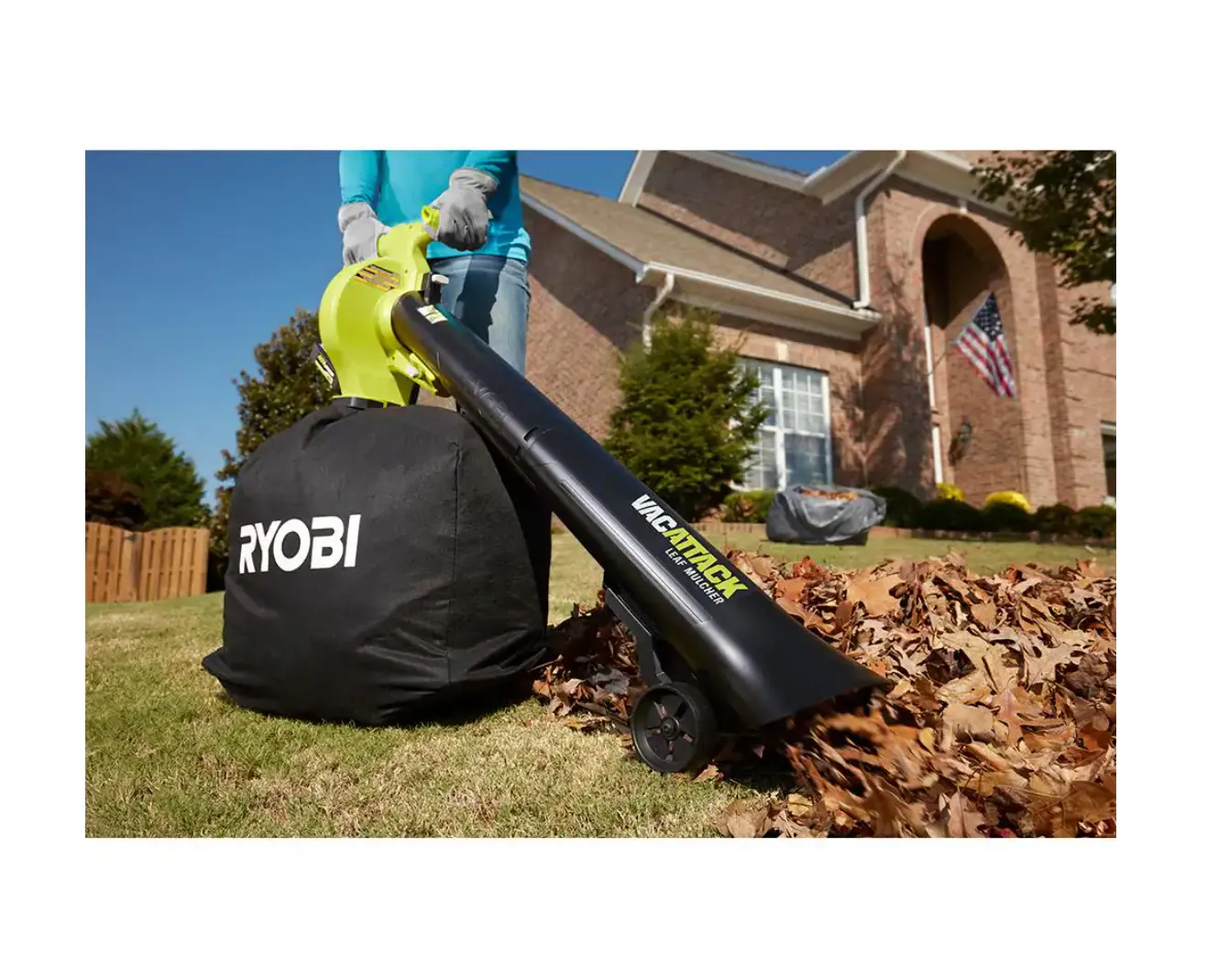 RY40451-2B 40V Vac Attack Cordless Leaf Vacuum/Mulcher with (2) 5.0 Ah Batteries and (1) Charger