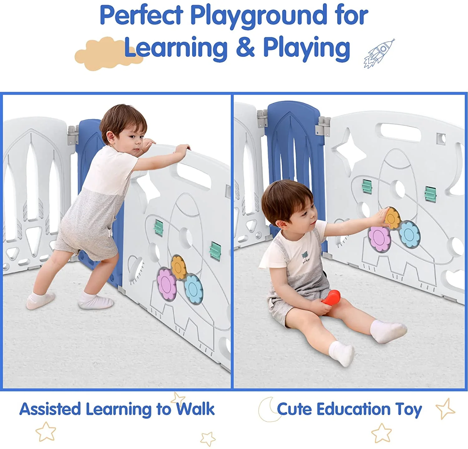 Baby Playpen Foldable Toddler Fence Room