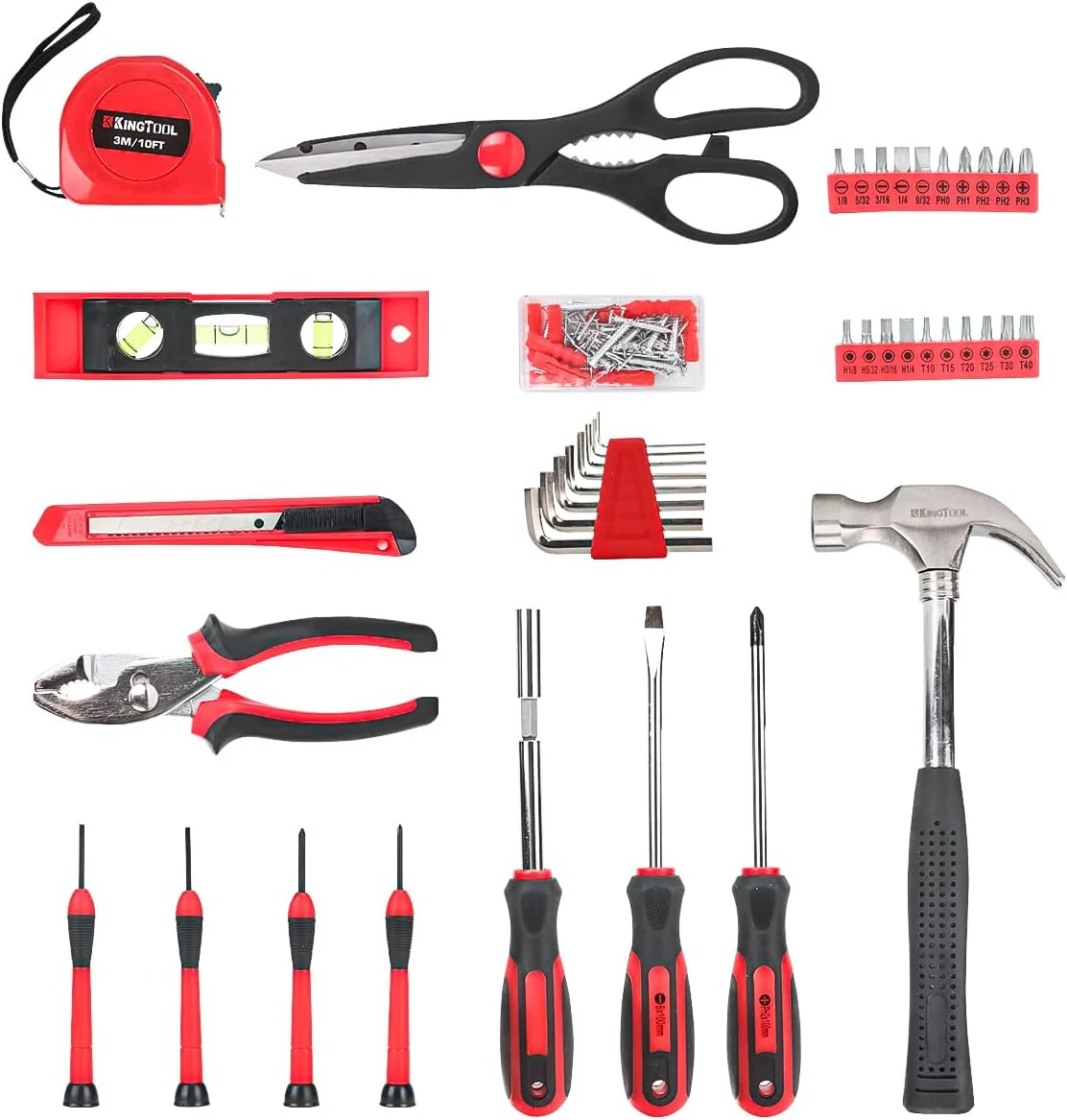 Home Tool Set Kit - 286 PCS Home Auto Repair Tool Kit with Rolling Tool Box, Mechanic Tool Sets with 21V Max Cordless Power drill, Perfect for Homeowner, Diyer, Handyman