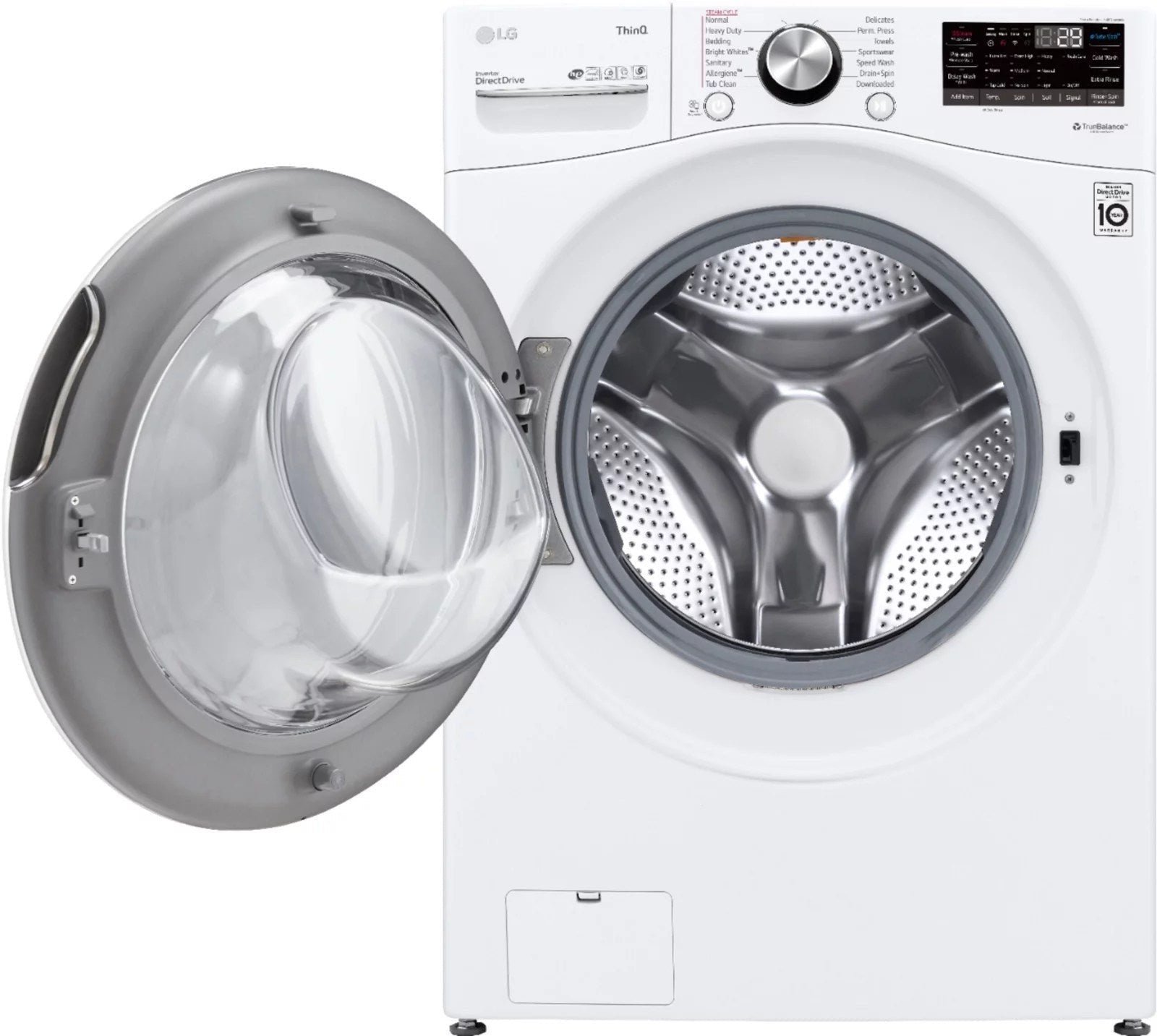 LG �C 5.0 Cu. Ft. High-Efficiency Stackable Smart Front Load Washer with Steam and Built-In Intelligence �C White