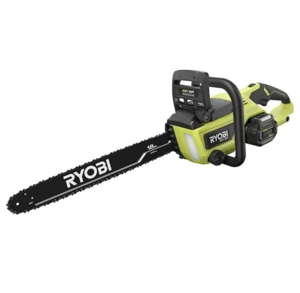 Ryobi 18��� 40V Cordless Chainsaw Kit with Battery & Charger, Green