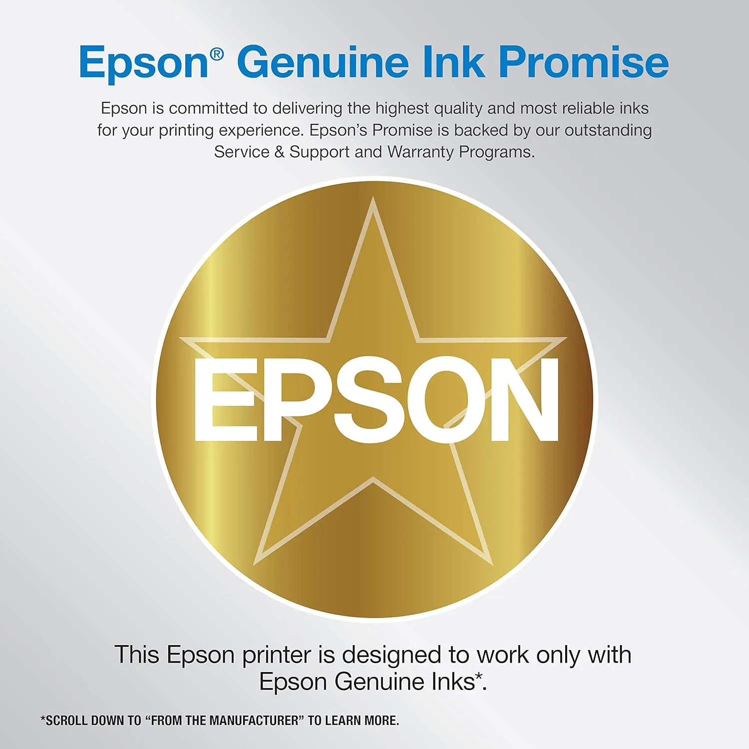 Epson EcoTank ET-4800 Wireless All-in-One Inkjet Printer, White �C Cartridge-Free, Scanner, Copier, Fax, ADF, Ethernet, Home Office