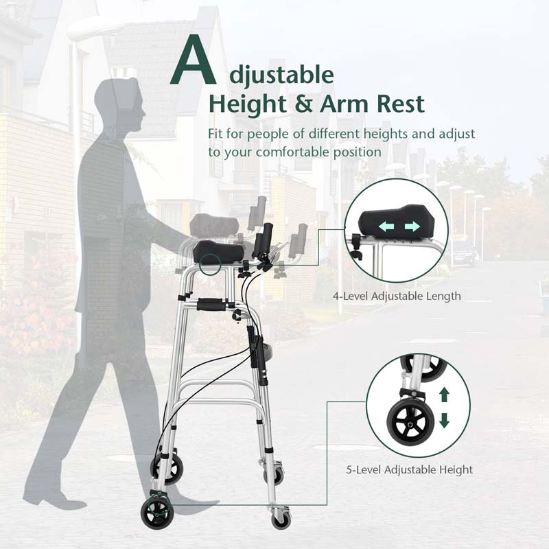 Foldable Standard Walker with 5