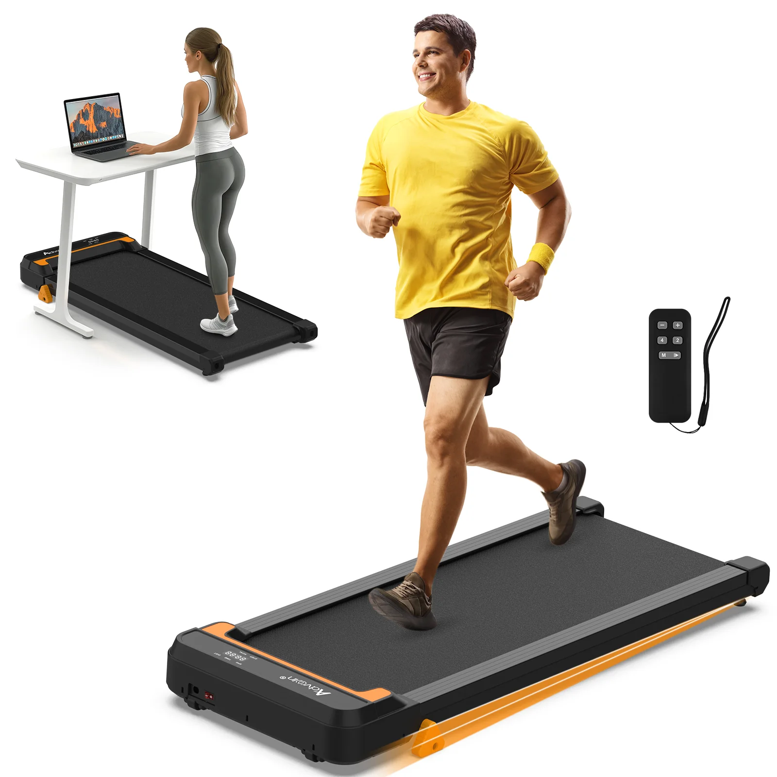 Walking Pad Manual Incline Treadmill