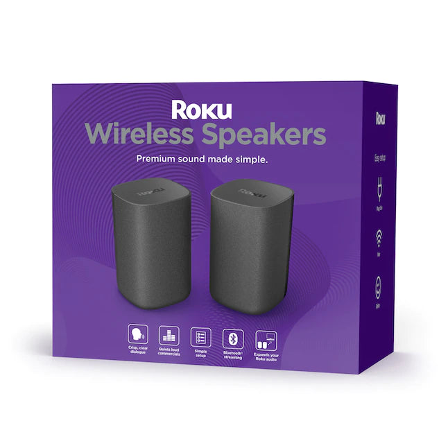Roku 6.1-in 80-Watt Set of 2 Smart Indoor Portable Speaker?? Last Day For Clearance