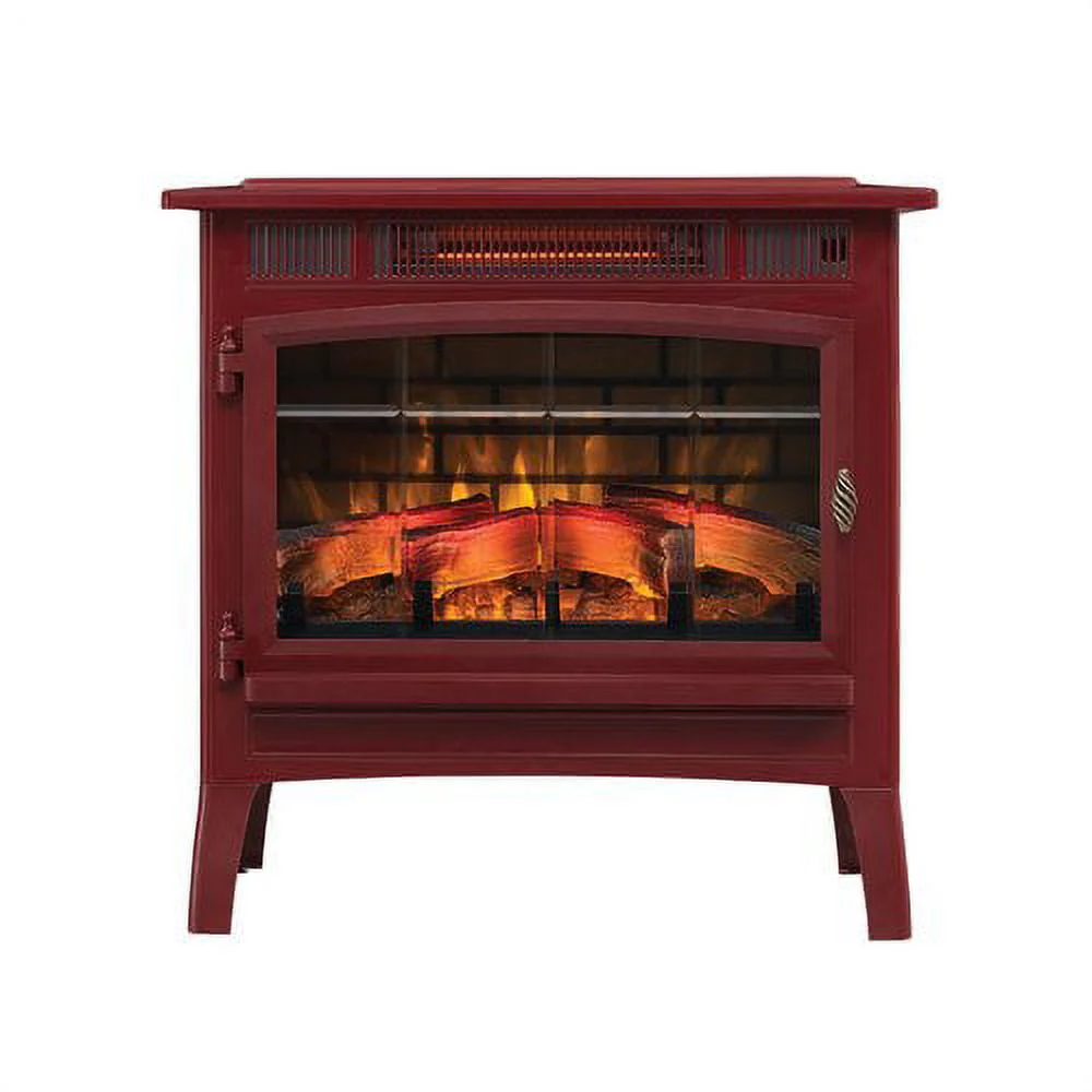 Duraflame 3D 24 W x 23.4 H x 12.9 D 34.1lb Infrared Electric Fireplace Stove - Cream