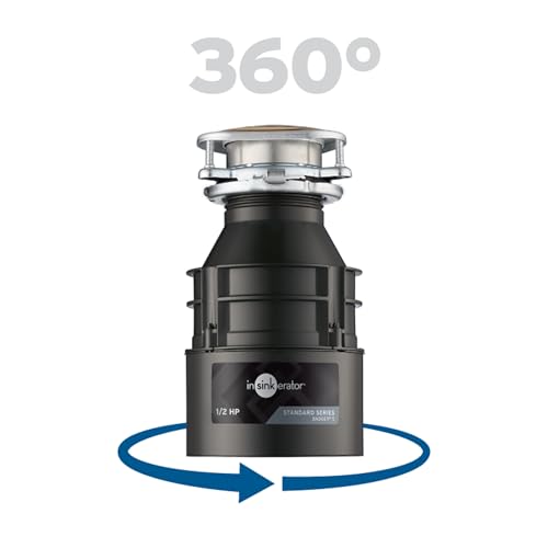 InSinkErator Badger 5 Garbage Disposal, 1/2 HP Continuous Feed, Durable Steel, Easy Install