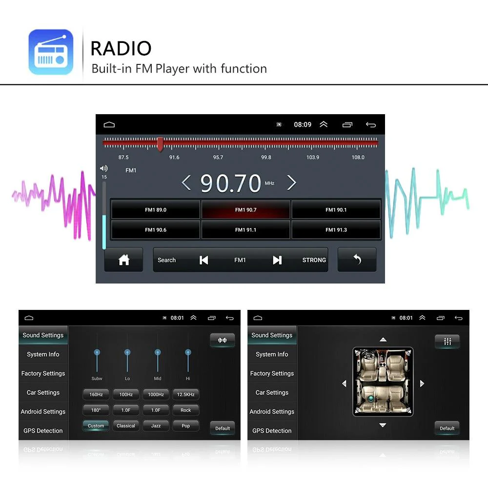7 Inch Android Car Navigation Player + Wireless Carplay - 2 + 32G + Ahd Camera