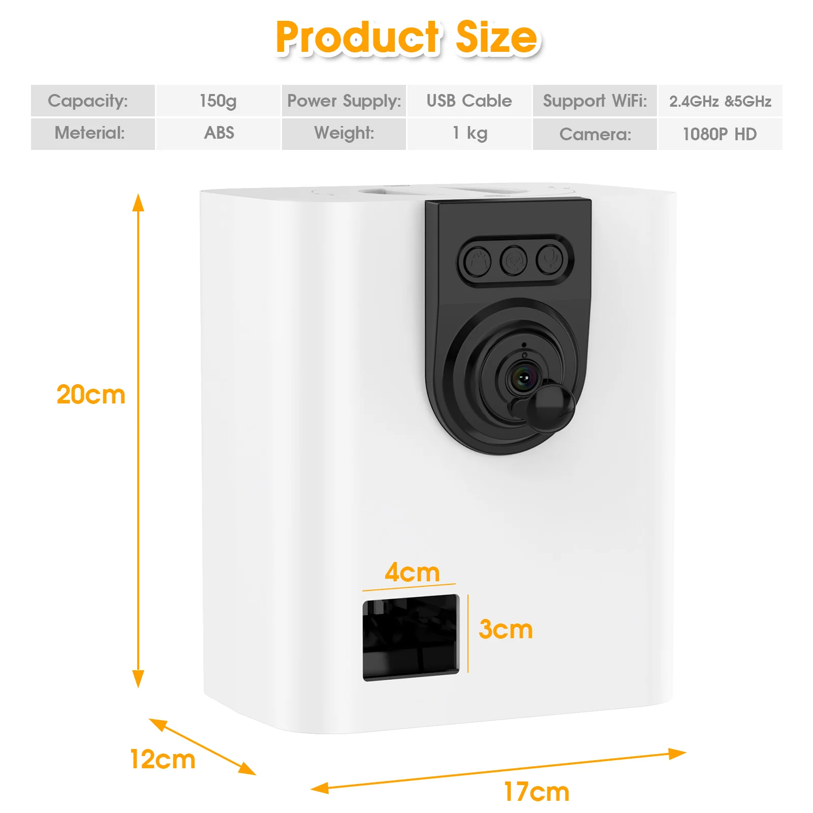 Pet Camera with Treat Dispenser