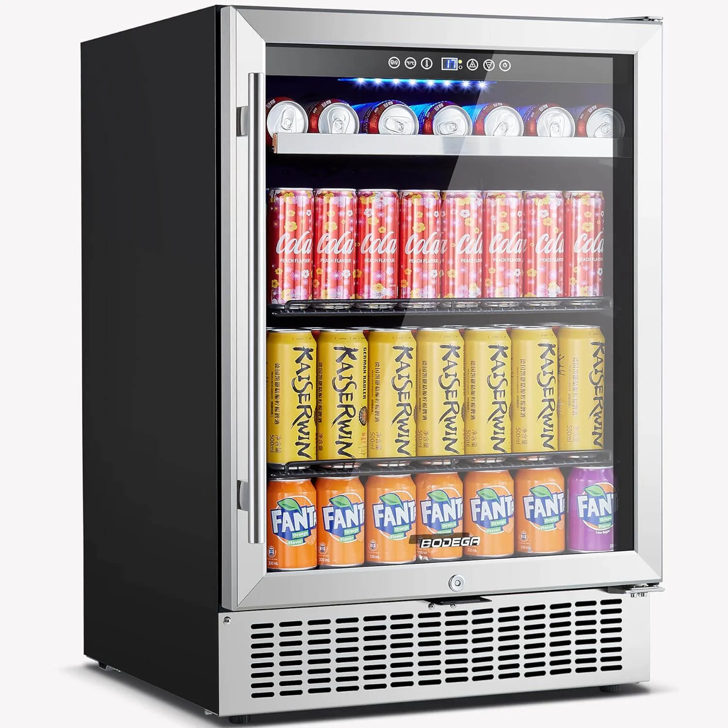 Beverage Refrigerator 24 Inch 180 Cans Beer Fridge