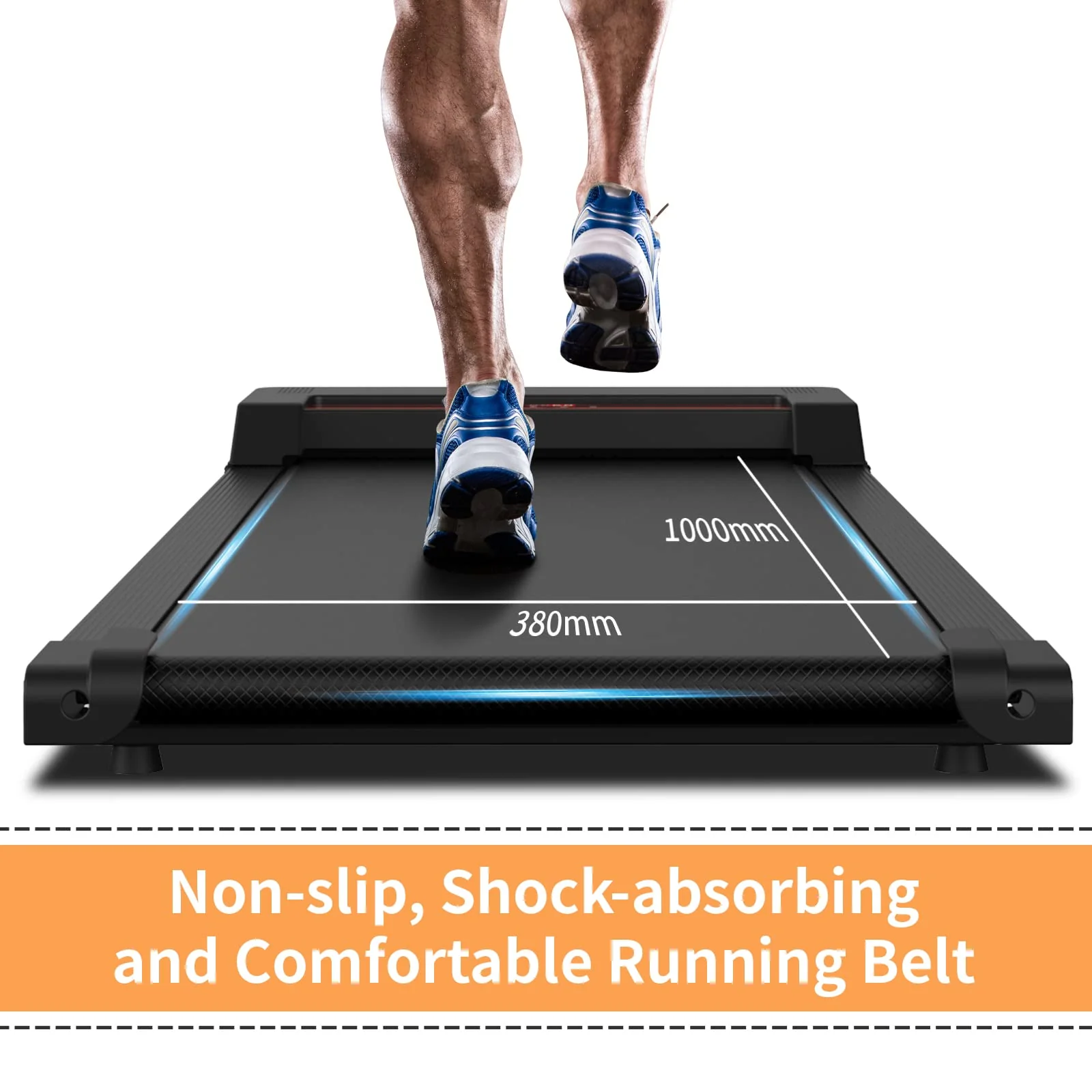 Walking Pad Treadmill Fitness Black