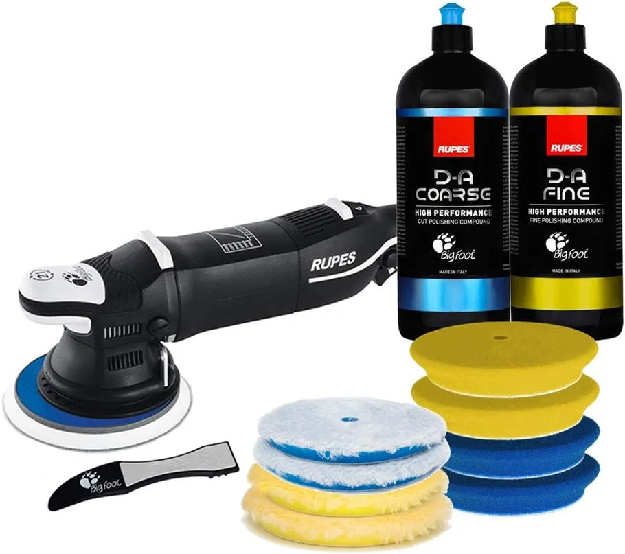 Buffer Polisher for Car Detailing, Orbital Cleaner, Car Cleaning Tool for Wash, Brush & Foam, Car Essential Accessory with Variable Speed (Single Tool)