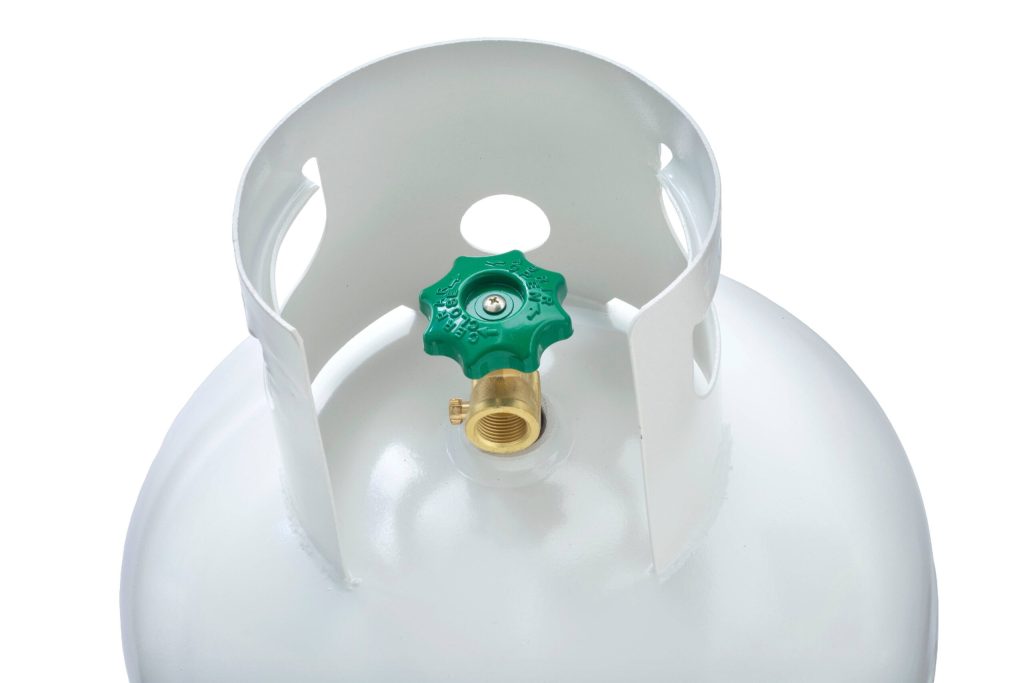 100 lb Steel Propane Cylinder with OPD Valve, DOT Approved, Rust-Resistant, for Grills & Heaters