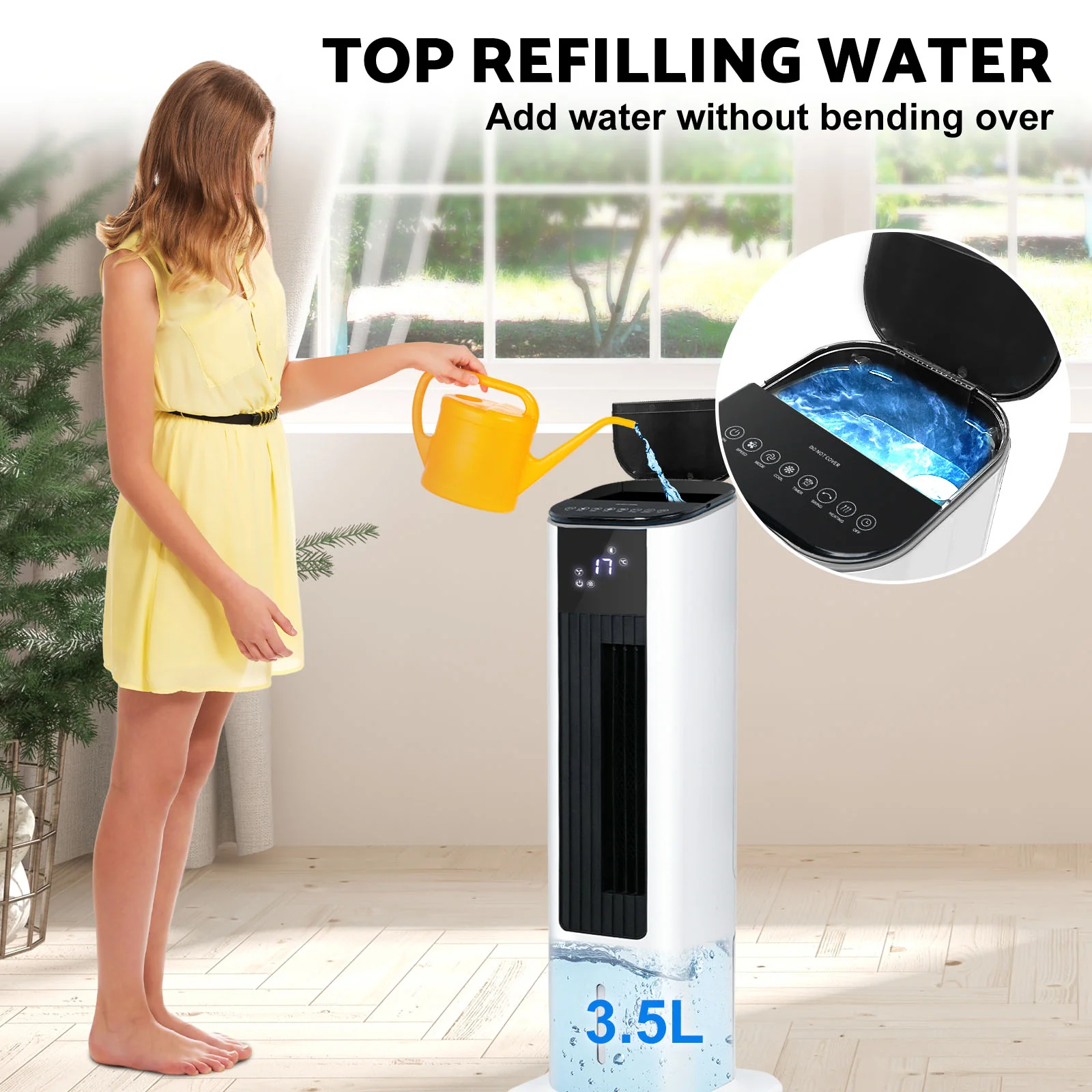 Cooler & Heater 3.5L Air Conditioner Fan