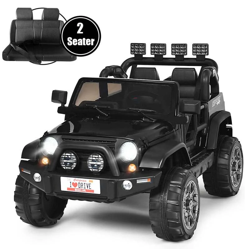 2-Seater Kids Ride on Truck, 12V Battery Electric Toddler Motorized Vehicles Riding Toy Car with Remote Control