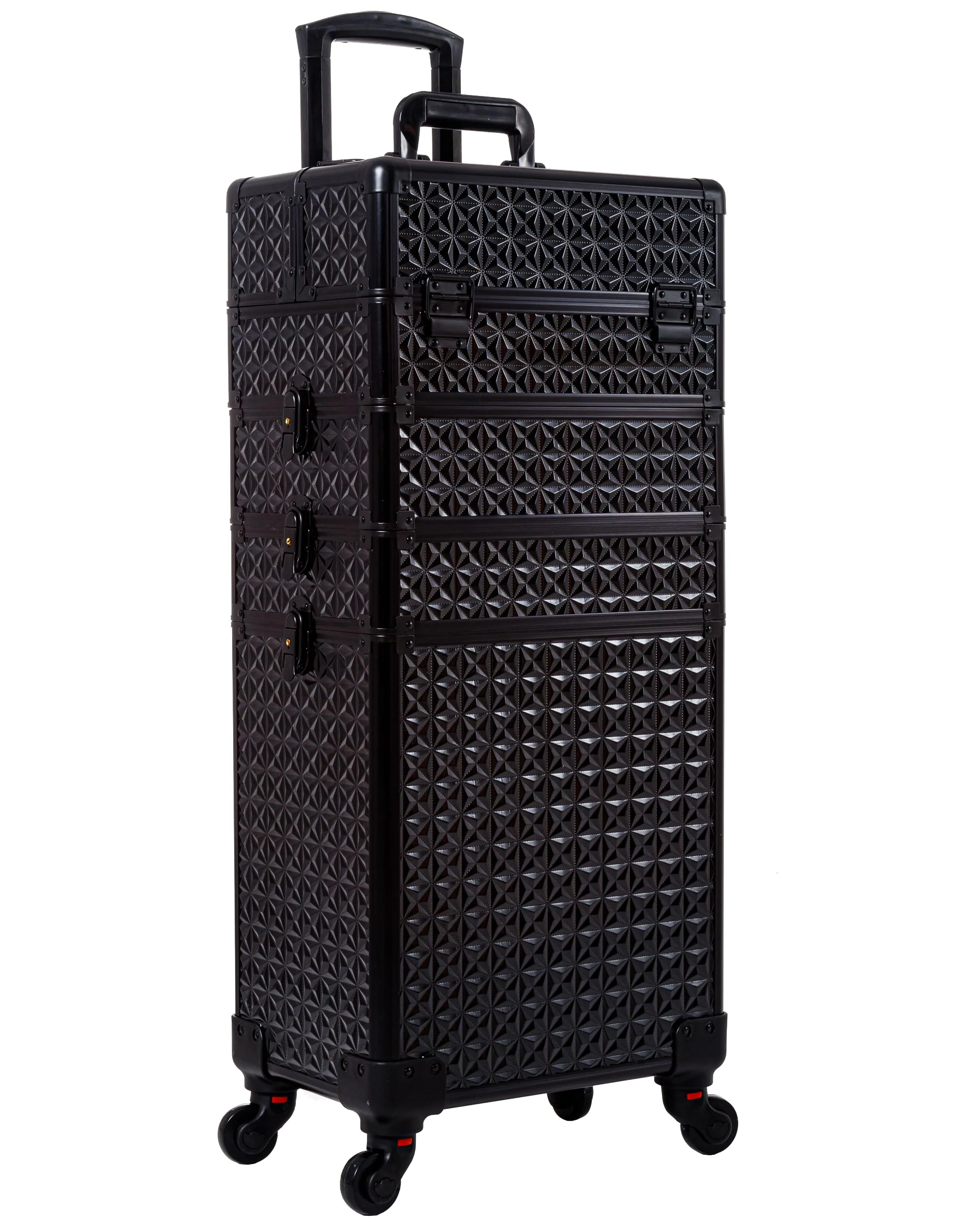 AROUS 5 in 1 Professional Makeup Train Case with 360?? Swivel Wheels