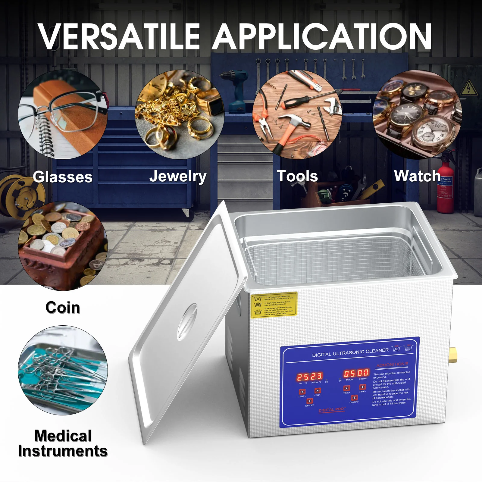 10L Ultrasonic Cleaner Machine