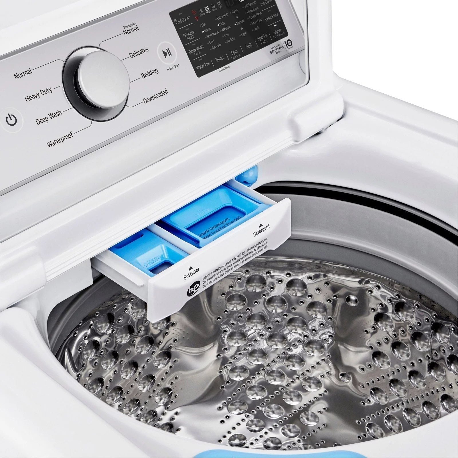LG �C 5.5 Cu. Ft. Smart Top Load Washer with TurboWash3D �C White