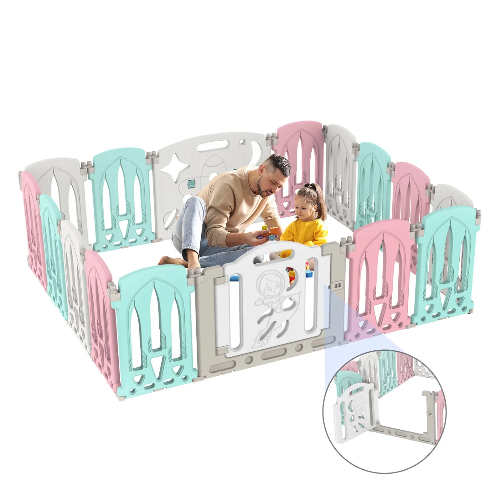 Baby Playpen Foldable Toddler Fence Room