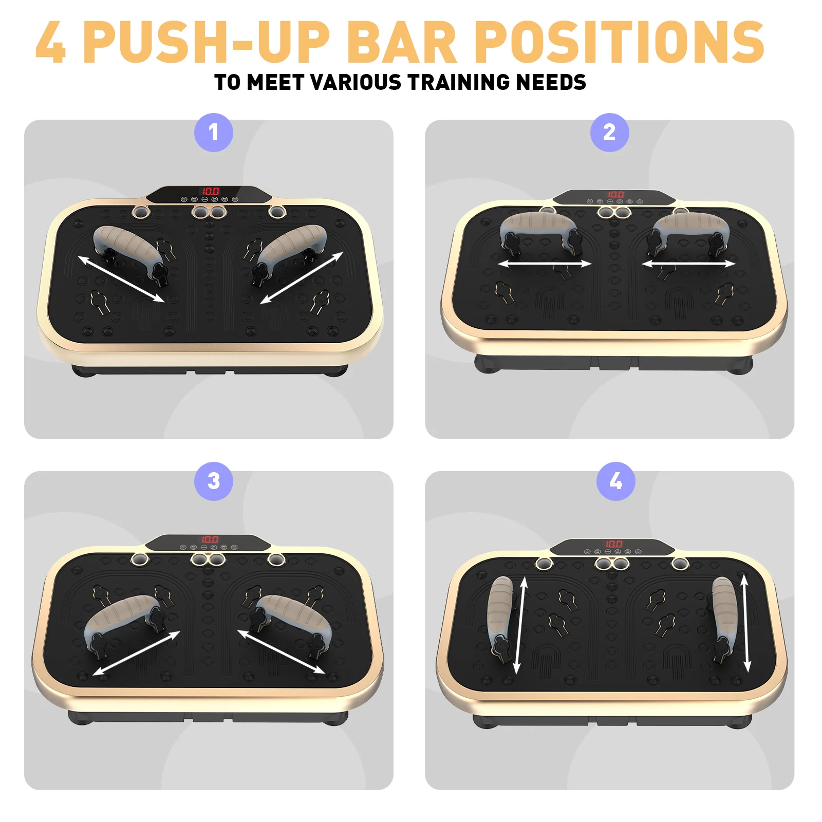 Vibration Plate Exercise Machine 150kg Capacity