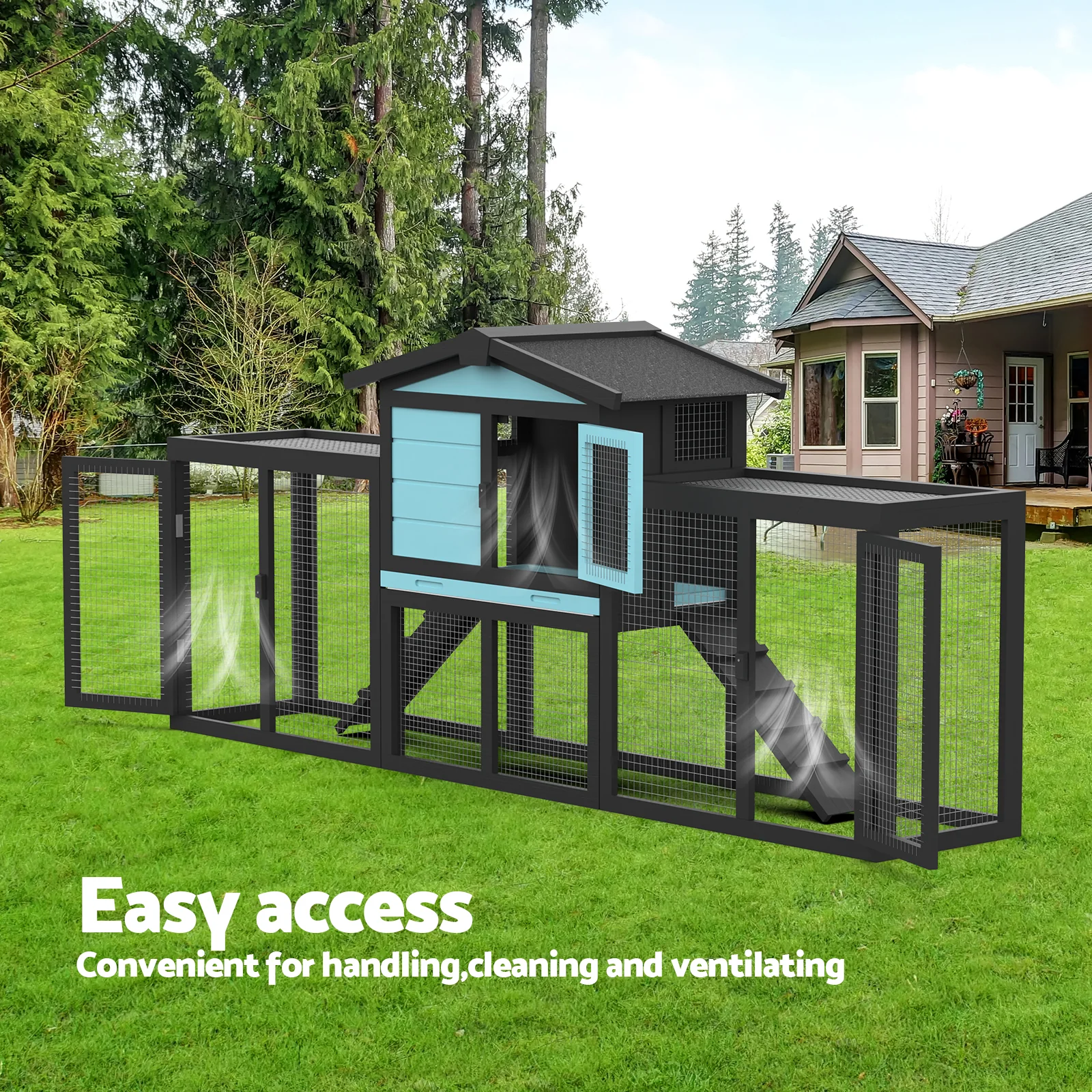 Rabbit Hutch Wooden Chicken Coop(Pre_Order)