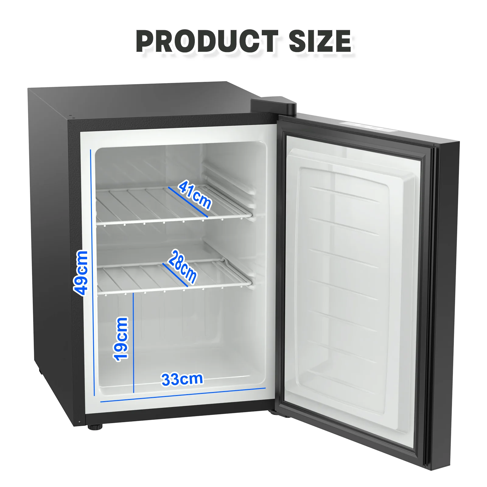 60L Mini Upright Freezer Compact Freezer