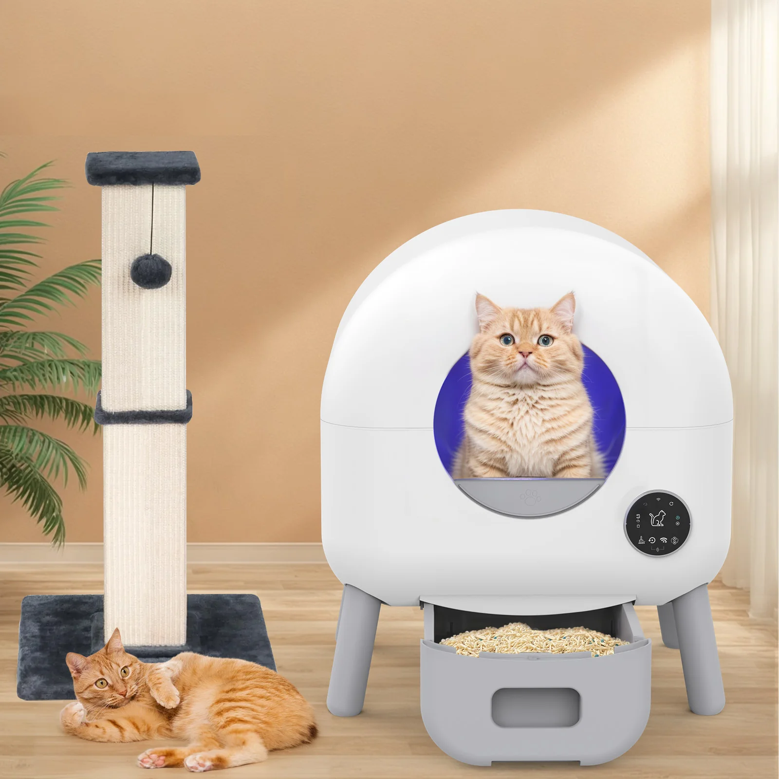 Smart Cat Litter Box Automatic Self Cleaning