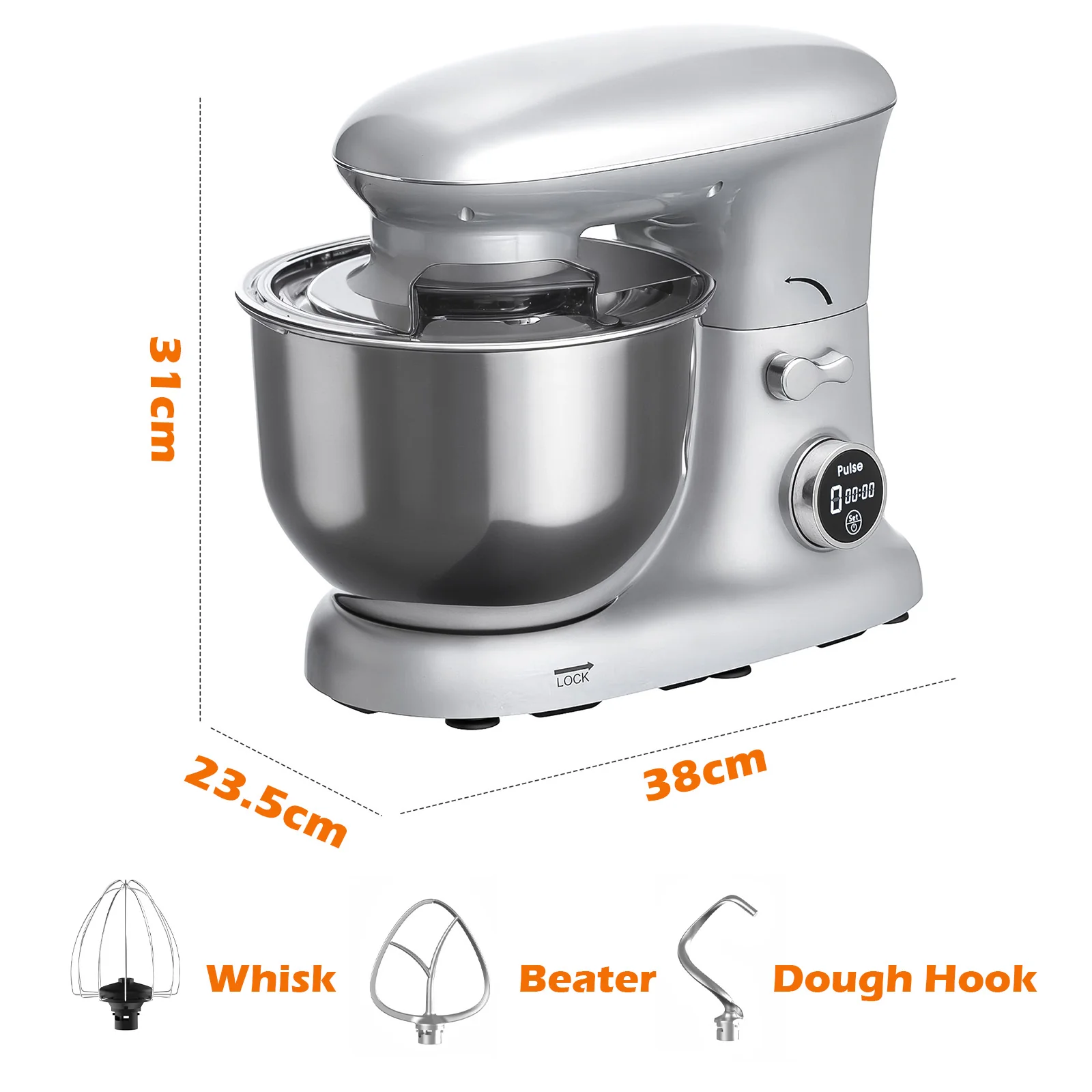Stand Mixer 8 Speed Kitchen Food Mixer