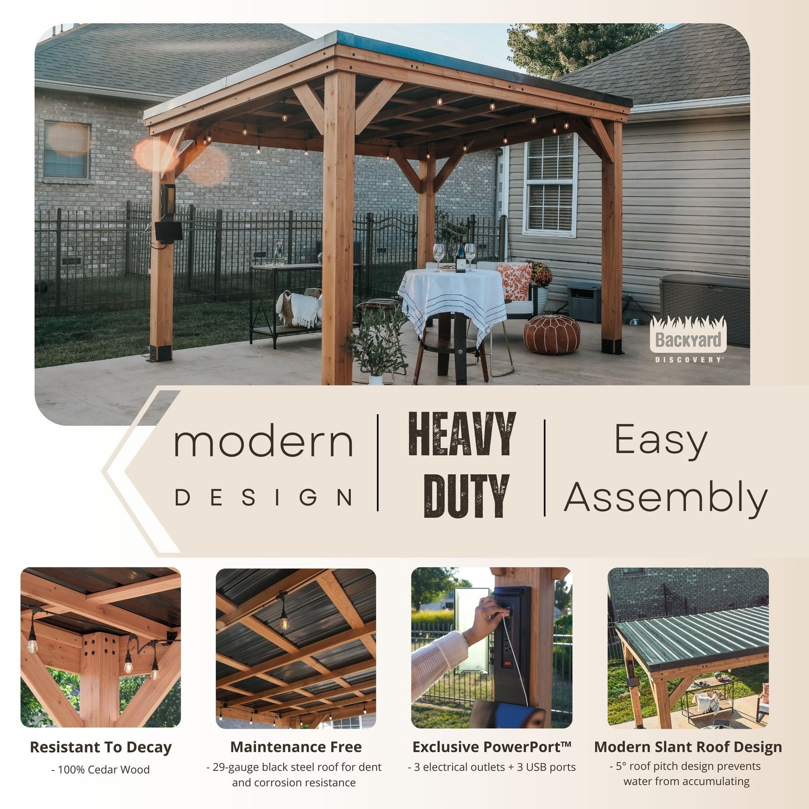 Backyard Discovery 12��9.5 Arcadia Gazebo