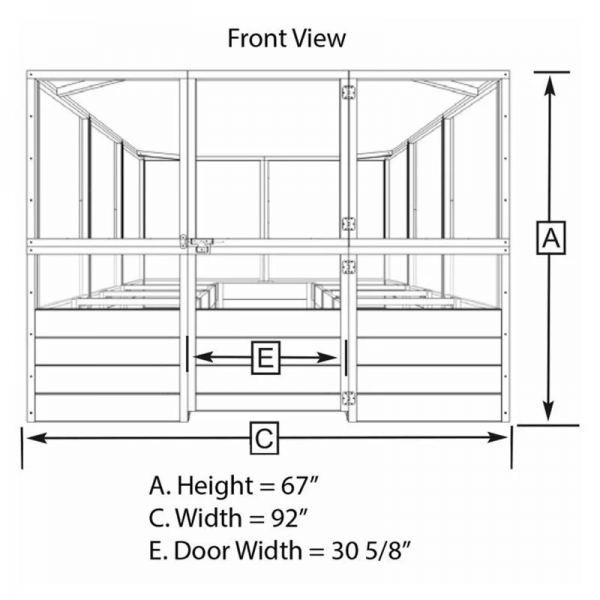Deer Proof Cedar Complete Raised Garden Bed Kit ??8??x 8??x 20????