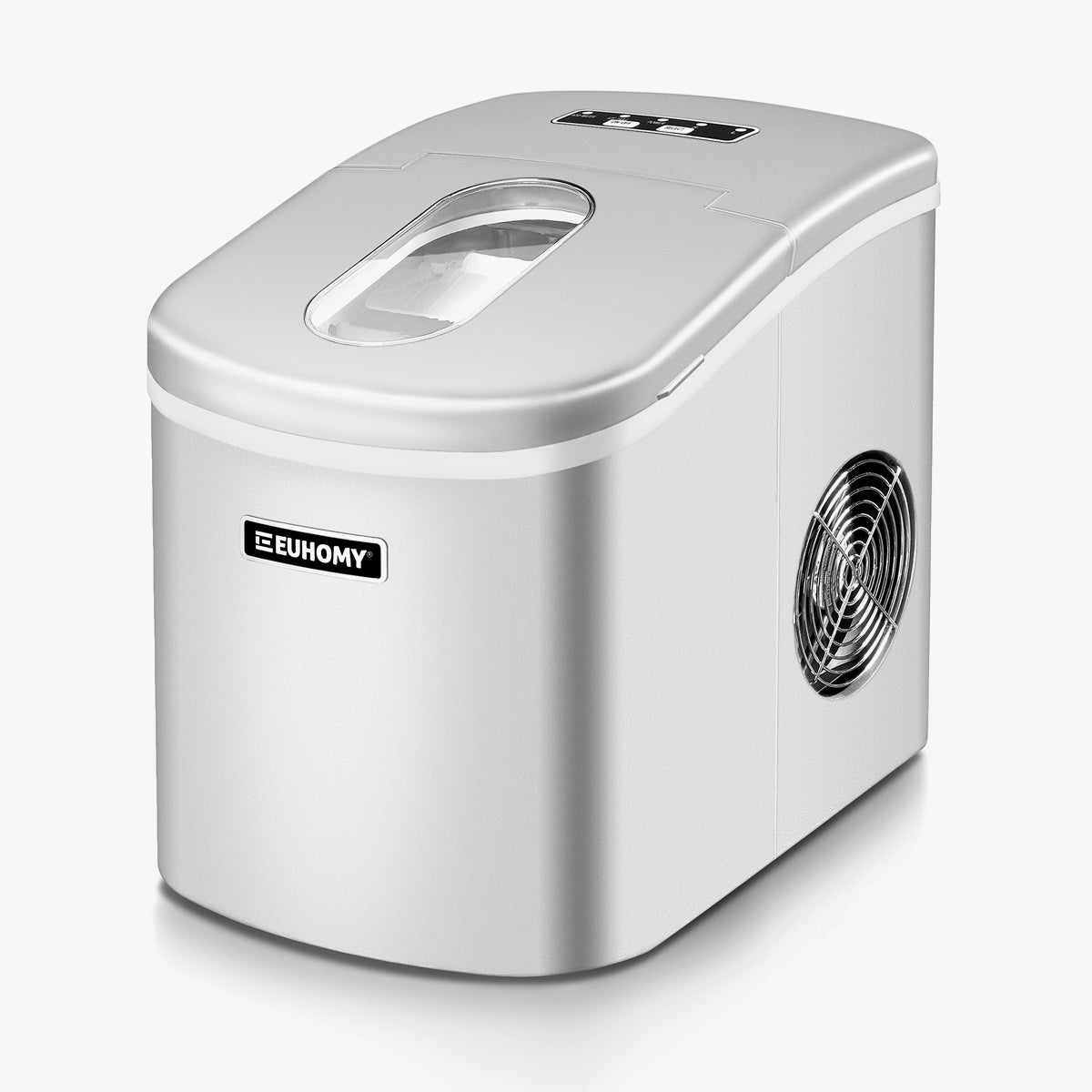 2024 Euhomy Portable Compact Ice Maker Sliver