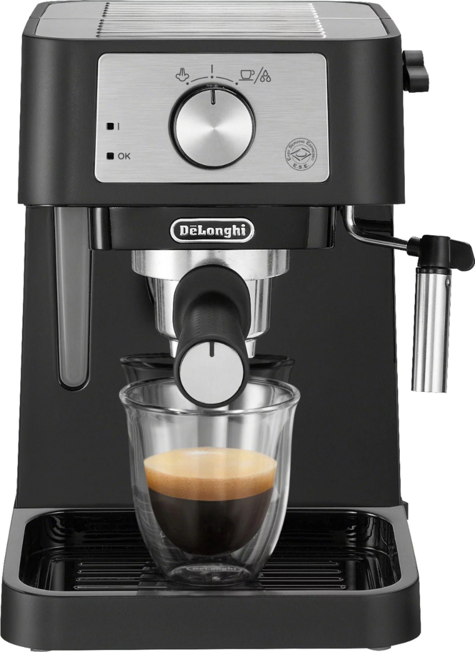 De��Longhi �C Stilosa 15 Bar Pump Espresso Machine �C Black and Stainless