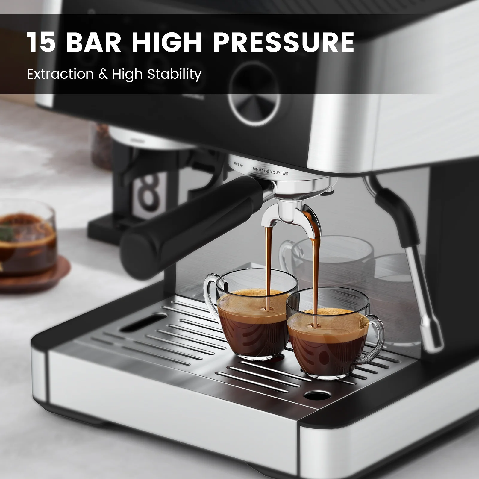 20 Bar Espresso Coffee Machines with Grinder