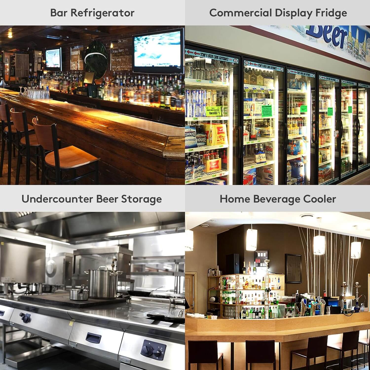 Under Counter Back Bar Refrigerator 7.4 Cu.Ft