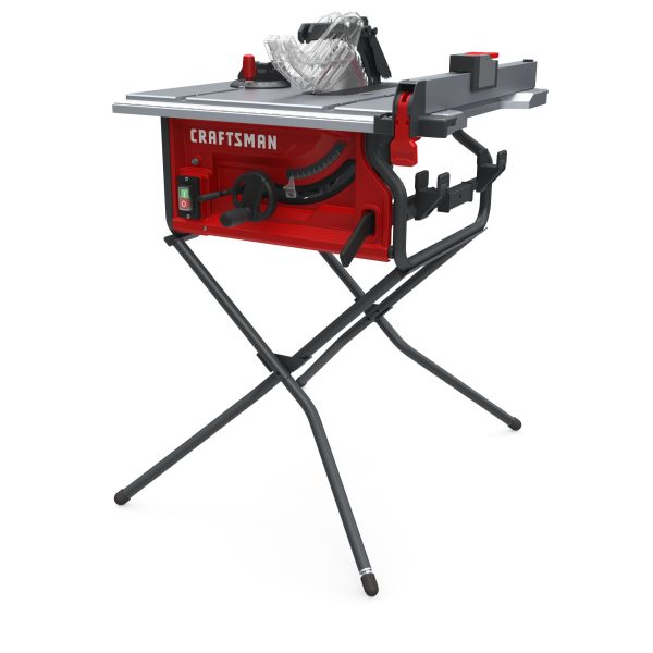 10-in Carbide-tipped Blade 15-Amp Portable Jobsite Table Saw with Folding Stand