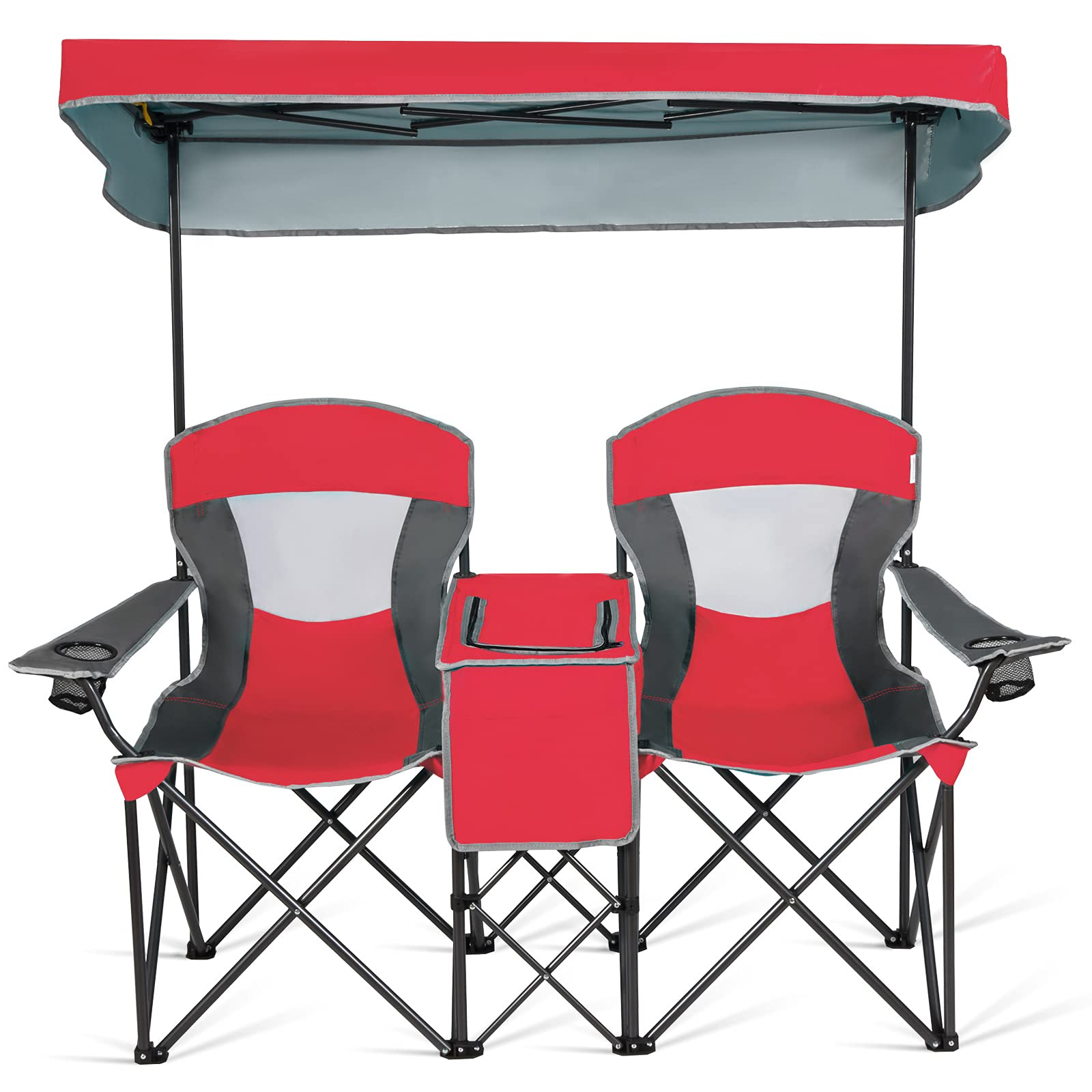 Double Camping Seat w/Shade Canopy