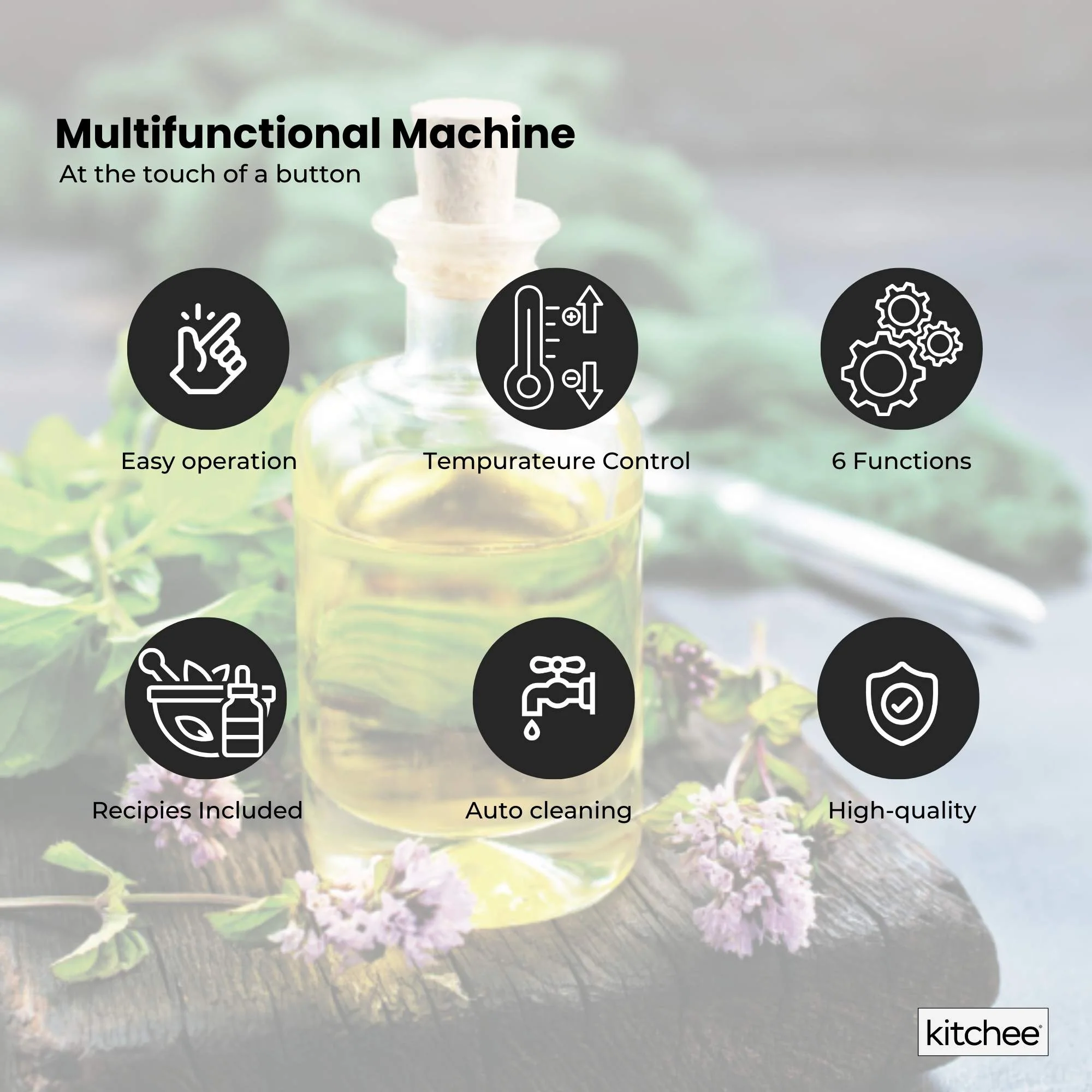 Kitchee Electric Butter Oil Herbal Infuser & Extractor + Decarboxylator Machine