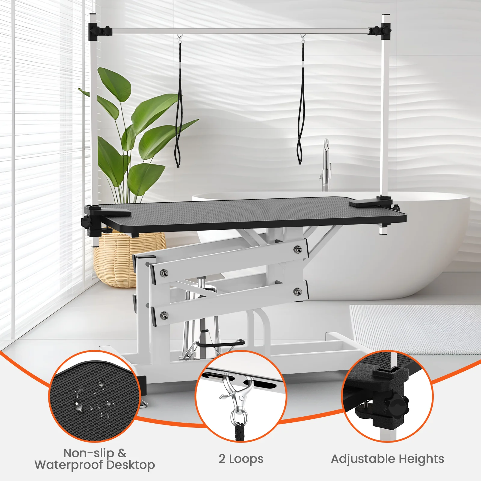 Hydraulic Pet Grooming Table for Large Dogs