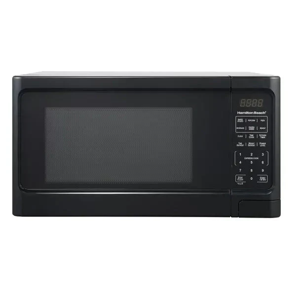 1.1 Cu. Ft. Sleek Black Digital Microwave - Effortless Touchpad Controls