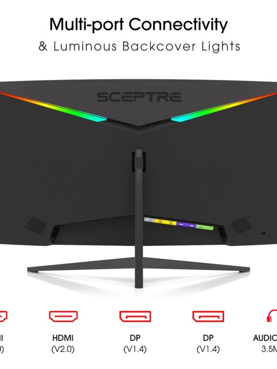 Sceptre 34 Inch 165Hz Curved Ultrawide WQHD Monitor