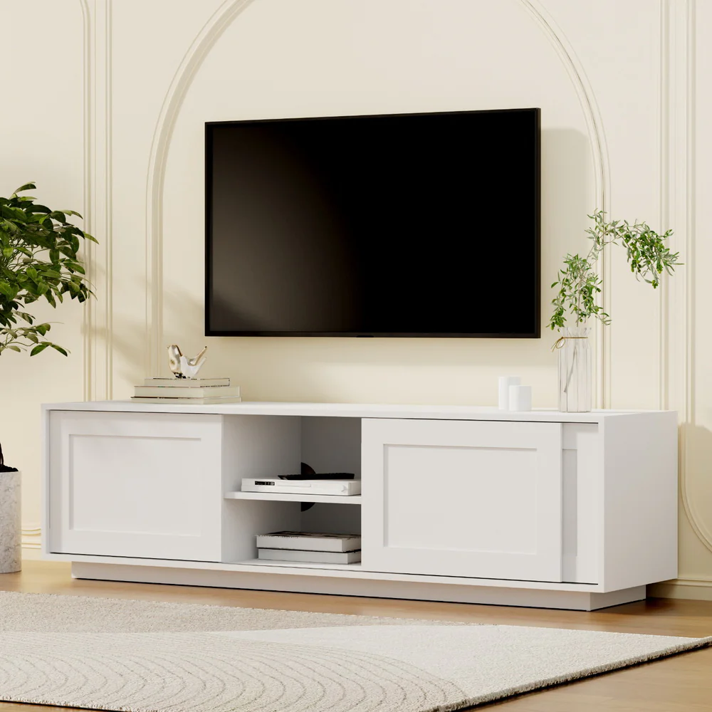 Artiss TV Unit Entertainment Unit Storage Cabinet 160cm White